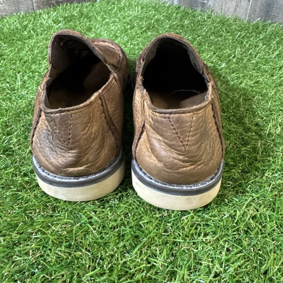 Ariat Slip-On Moc Toe Shoes Size 4 US Leather Brown Loafers Style‎ 10021606 - Picture 3 of 8